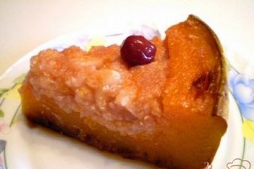 фото рецепта Тыква запеченная с фруктами и рисом