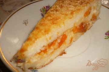 фото рецепта Рисовая запеканка с курагой