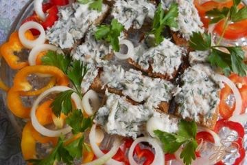 фото рецепта Бутерброды с крем-салом