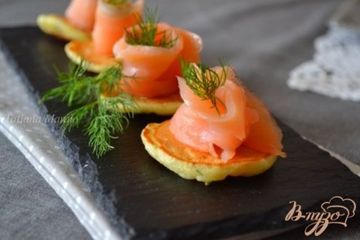фото рецепта Сырные мини-оладушки с укропом