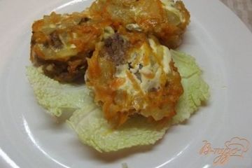 фото рецепта Ленивые голубцы с хрустящей корочкой