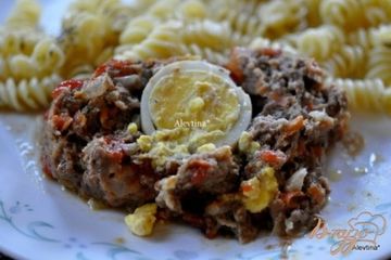 фото рецепта Мясной рулет с яйцом