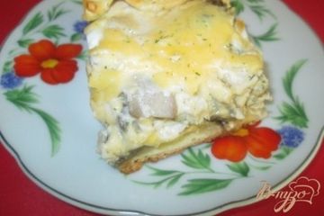 фото рецепта Пирог с курицей и грибами
