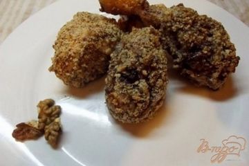 фото рецепта Куриные ножки в ореховой панировке