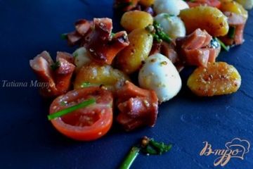 фото рецепта Теплый салат с ньокками