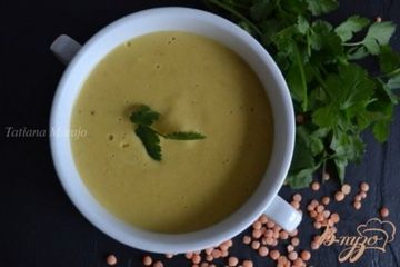 фото рецепта Чечевичный суп-пюре карри