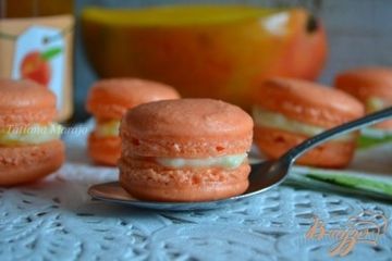 фото рецепта Макарон с фруктовой начинкой