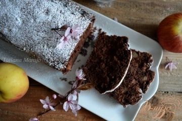 фото рецепта Шоколадный кекс с яблоками