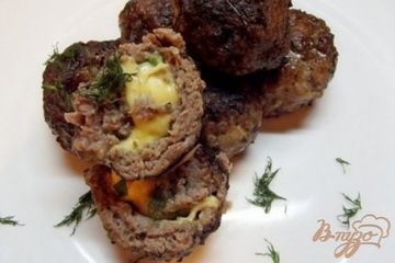 фото рецепта Котлеты с сыром и зеленью