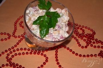 фото рецепта Свекольный салат с курицей