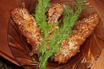 фото рецепта Мясная косичка в кунжутных зернах