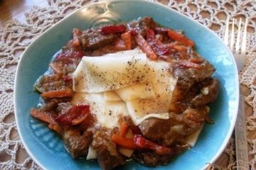 фото рецепта Лагман с мясным соусом