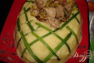 фото рецепта Картофельный башмак с имбирным мясом