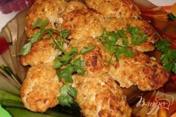 фото рецепта Печеные котлеты с сыром
