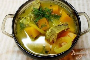 фото рецепта Суп из тыквы с маслом