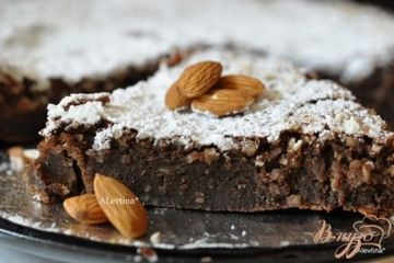 фото рецепта Шоколадный миндальный торт