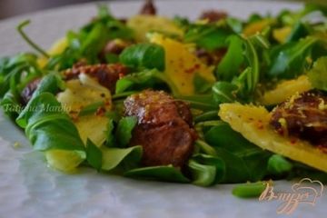 фото рецепта Салат с куриной печенью