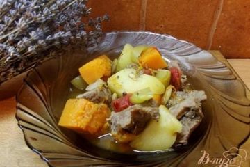 фото рецепта Рагу мясное с тыквой