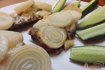 фото рецепта Запеченные свиные биточки