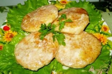 фото рецепта Куриные котлеты запеченные в сметане