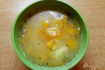 фото рецепта Мясной суп с тыквой