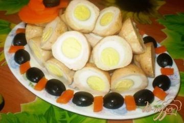 фото рецепта Закуска Заячьи глазки