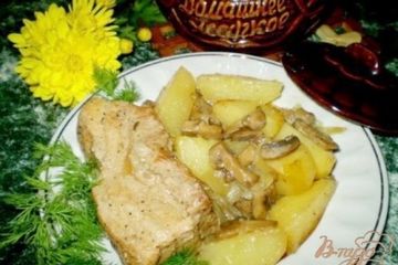 фото рецепта Домашнее жаркое с грибами