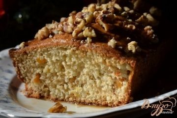 фото рецепта Сладкий  абрикосово-ореховый кекс