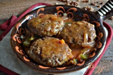 фото рецепта Гречаники с овощным соусом