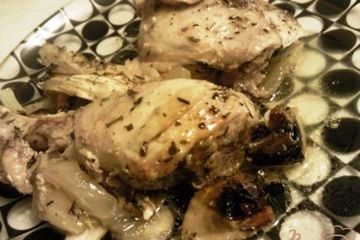 фото рецепта Курица,тушенная в овощах с шампиньонами