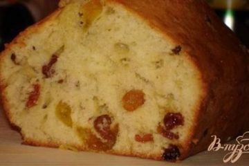 фото рецепта Домашний кекс с кумкватом и изюмом