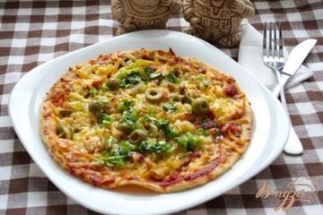 фото рецепта Тропическая пицца с соусом