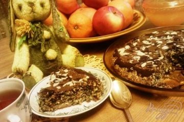 фото рецепта Пирог из овсянки с маком