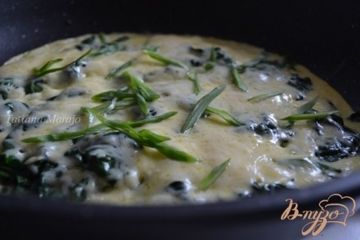 фото рецепта Омлет со шпинатом и сыром