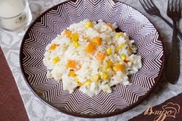 фото рецепта Рисовая каша с кукурузой