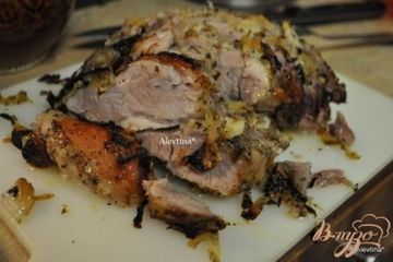фото рецепта Жаркое из свинины с луком и цитрусом