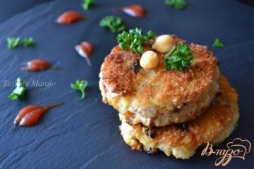 фото рецепта Рыбные биточки с горохом нут