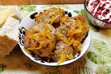 фото рецепта Бабушкины тефтели в духовке