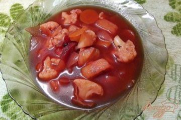 фото рецепта Свекольник на курице