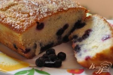 фото рецепта Кекс с голубикой и лимонным вкусом