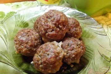 фото рецепта Печеные котлеты с гречневой крупой