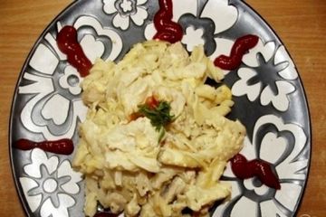 фото рецепта Запеченный макароны с курицей и сыром