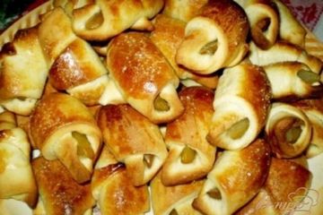 фото рецепта Рогалики с грушами