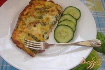 фото рецепта Фритата с колбасками и овощами