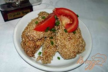 фото рецепта Куриные мясо в кунжуте