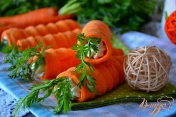 фото рецепта Закусочные трубочки Морковки