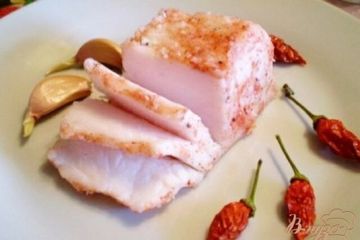 фото рецепта Сало соленое со специями