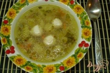 фото рецепта Гречневый суп с мясными шариками