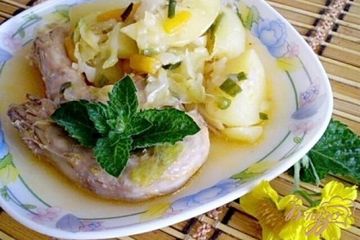 фото рецепта Куриные шейки с овощами