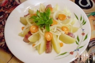 фото рецепта Картофельный салат с селедкой